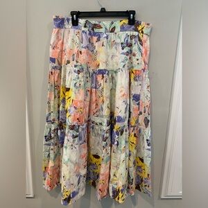 INC Floral Multi-Color Women's Skirt